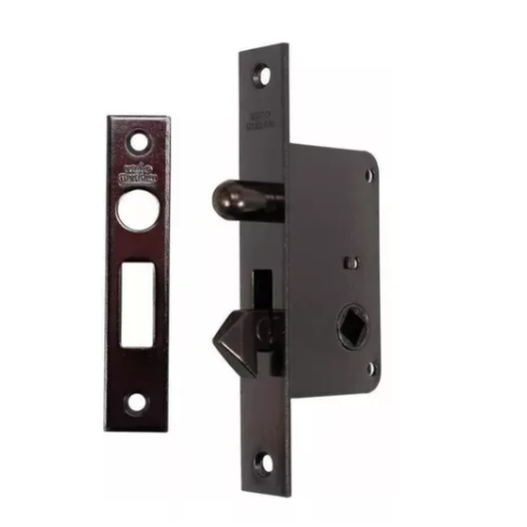 Puxador Tipo Fecho de Janela Correr Concha Tipo Embutir Latonado Oxidado União Mundial - Imagem 6