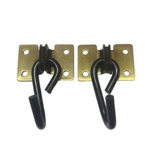 Gancho Tipo Armador de Rede Silencioso Rustico Latonado Reforçado 250 Kg