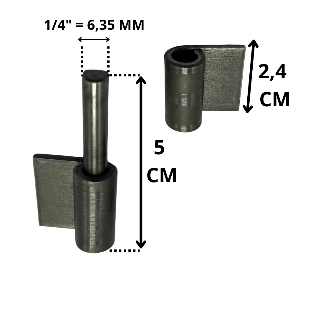 Pino Gonzo 1/2 Com Aba - Tipo Dobradiça - Polido Com 2 Und - Imagem 6
