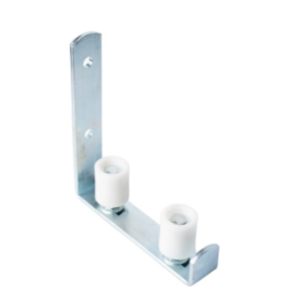 Guia Reforçado Tipo L Para Portão De Correr, Com 2 Roletes 25 X 35