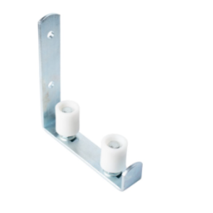 Guia Reforçado Tipo L Para Portão De Correr, Com 2 Roletes 25 X 35