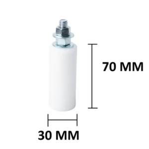 Guia Rolete P/ Portão De Correr 30 Mm X 70 Mm Kit Com 6 Und