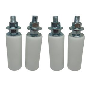 Guia Rolete P/ Portão De Correr 30 Mm X 70 Mm Kit Com 4 Und