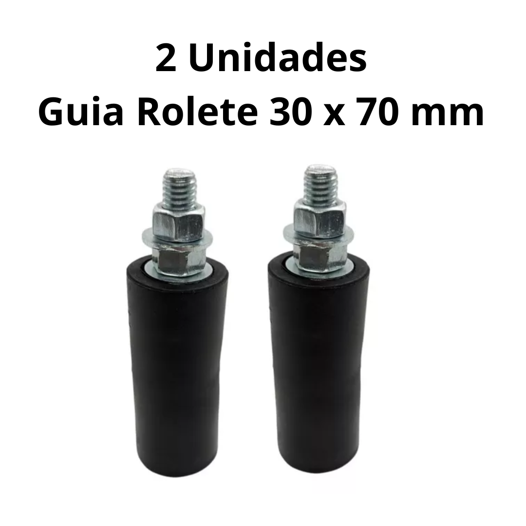 Tolemat Guia Superior Rolete Preto 30x70 Mm 2 Unidades - Imagem 3