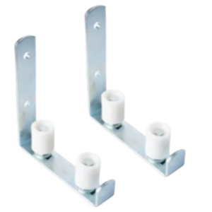 Tolemat Guia Suporte 2x1 Tipo L, C/ 2 Roletes 25x35 2 Peças