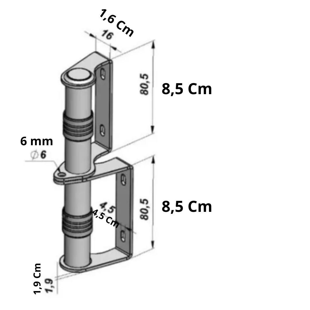Puxador De Janela Tipo Punho Colonial+ Parafusos 4 Conjuntos - Imagem 2