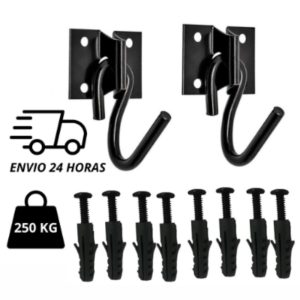 Gancho De Rede Reforçado Resistente Preto 200kg